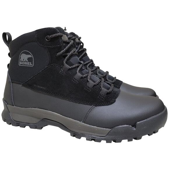 Sorel Men Waterproof Insulated Boots Buxton Lite Lace Plus Size US 11 Black